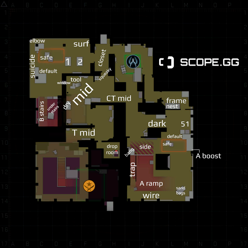 All callouts on the map Dust 2 in CS:GO - CS2 (CS:GO), Gaming Blog