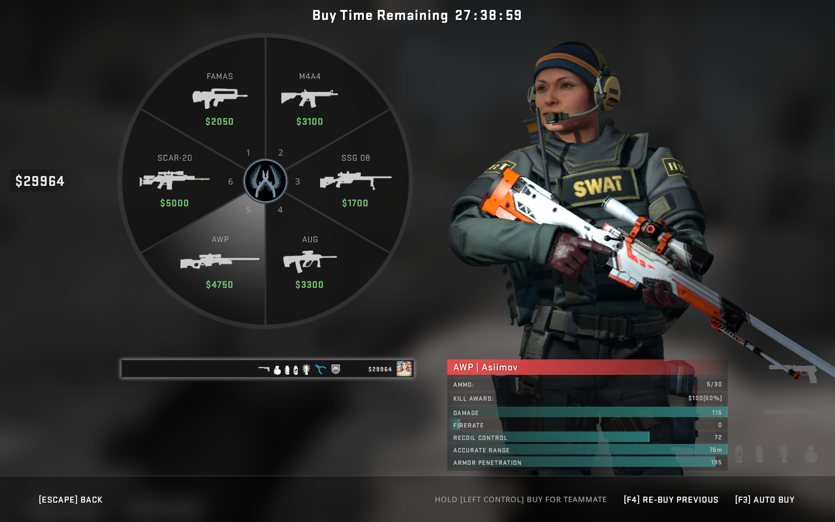 New Buy Menu System in Counter-Strike 2 