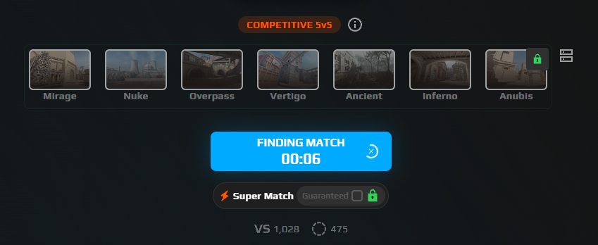 finding match on faceit