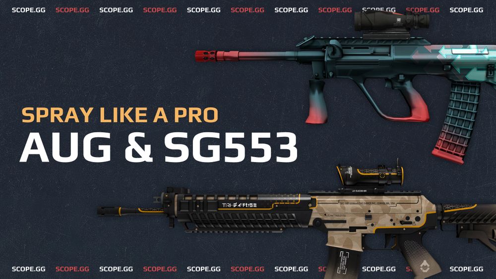 Shoot like a PRO. SG 553 & AUG: features, spray, recoil