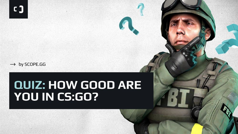Quiz "How good are you in CS:GO" by SCOPE.GG