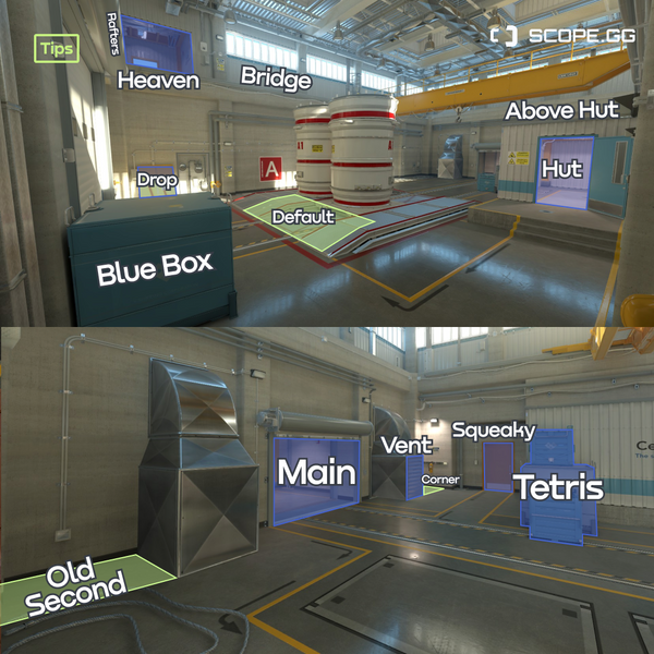 All CS2 Map Callouts - Ancient, Mirage, Anubis, Nuke, Overpass, Vertigo ...